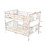 Full over Full Bunk Bed with Ladder for Bedroom, Guest Room Furniture-Gray LT000203AAE