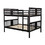 Full over Full Bunk Bed with Ladder for Bedroom, Guest Room Furniture-Espresso LT000203AAP