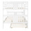 Full over Full Bunk Bed with Twin Size Trundle and Ladder-White LT000204AAK