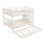 Stairway Full-Over-Full Bunk Bed with Twin size Trundle, Storage and Guard Rail for Bedroom, Dorm - White LT000210AAK