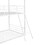 Twin over Twin Bunk Bed Metal Bed with Half Roof, Guardrail and Ladder White LT000221AAK