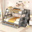 Twin-Over-Full Bunk Bed with Drawers, Ladder and Storage Staircase, Gray LT000223AAE