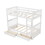 Twin-Over-Twin Bunk Bed with Ladders and Two Storage Drawers (White) LT000265AAK-1
