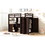 Twin size Loft Bed with Drawers,Desk,and Wardrobe-Espresso LT000301AAP