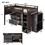 Loft Bed with Rolling Cabinet and Desk - Espresso LT000303AAP