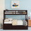 Twin-Over-Full Bunk Bed with Twin size Trundle, Separable Bunk Bed with Drawers for Bedroom - Espresso LT000501AAP