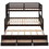Twin-Over-Full Bunk Bed with Twin size Trundle, Separable Bunk Bed with Drawers for Bedroom - Espresso LT000501AAP