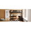 Twin size Loft Bed with Shelves and Desk, Wooden Loft Bed with Desk - Espresso LT001537AAP