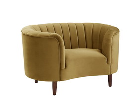 Acme Millephri Chair in Olive Yellow Velvet LV00165