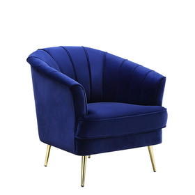 Acme Eivor Chair, Blue Velvet LV00211