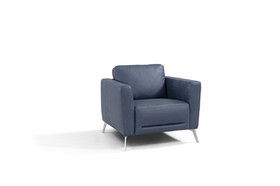 Acme astonic Chair, Blue Leather LV00214
