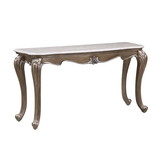 Acme Elozzol Sofa Table in Marble & Antique Bronze Finish LV00304