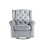ACME Zeger Swivel Chair w/Glider, Gray Fabric LV00924