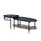 ACME Silas Nesting Coffee Table, Faux Marble Top & Black Finish LV01088