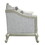 ACME Qunsia Chair w/2 Pillows, Light Gray Linen & Champagne Finish LV01119