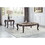 ACME Ragnar End Table, Marble Top & Cherry Finish LV01126