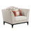 ACME Tayden Chair w/2 Pillows, Beige Velvet LV01157