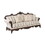 ACME Nayla Sofa w/4 Pillows, Pattern Fabric & Walnut Finish LV01273