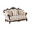 ACME Nayla Loveseat w/3 Pillows, Pattern Fabric & Walnut Finish LV01274