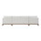 ACME Valiant Sectional Sofa w/4 Pillows, Ivory Chenille LV01881