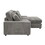 ACME Tavia Sectional Sofa w/6 Pillows, Gray Corduroy LV01882