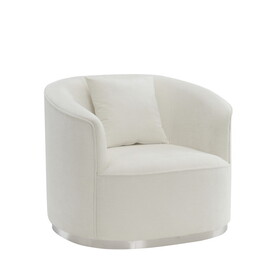 ACME Odette Chair w/1 Pillow, Beige Chenille LV01919