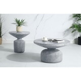 ACME Laddie Coffee Table, Weathered Gray Finish LV01926
