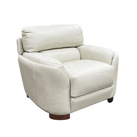 ACME Edrice Chair, Ice Gray Top Grain Leather LV02202