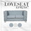 ACME Saree Loveseat, Light Teal Chenille & White Finish LV02347