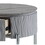 ACME Yukino End Table, Gray High Gloss & Chrome Finish LV02412