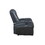 ACME Alair Power Motion Recliner w/Bluetooth Speaker & Cooling Cup Holder, Blue & Black Leather Aire LV02459