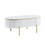 ACME Daveigh Coffee Table, White High Gloss & Gold Finish LV02464