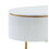 ACME Daveigh Coffee Table, White High Gloss & Gold Finish LV02464