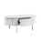 ACME Daveigh Coffee Table, White High Gloss & Gold Finish LV02464