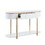 ACME Daveigh Sofa Table, White High Gloss & Gold Finish LV02466