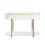 ACME Daveigh Sofa Table, White High Gloss & Gold Finish LV02466