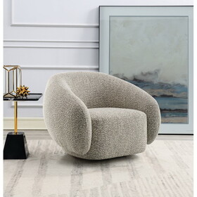 ACME Isabel Chair w/Swivel, 2-Tone Brown Boucle LV02568