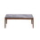 ACME Bevis Coffee Table, Engineered Stone & Walnut Finish LV02645