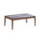 ACME Bevis Coffee Table, Engineered Stone & Walnut Finish LV02645