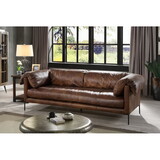 ACME Jaron Sofa, Mocha Top Grain Leather LV02980 LV02980