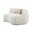 ACME Sahara Sectional Sofa w/3 Pillows, Beige Boucle LV03010 LV03010