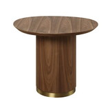 ACME Willene End Table, Ceramic Top & Walnut Finish LV03156 LV03156