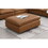 ACME Brighton Ottoman, Brown Top Grain Leather LV03374