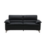 ACME Eilene Loveseat, Black Top Grain Leather LV03701