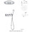 2-Handle 2-Spray High Pressure Wall Mount Shower Faucet in Polished Chrome (Valve Included) M2C-A-98009-C