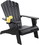 Polystyrene Adirondack Chair - Black MBM-PKD02-BK
