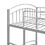 Twin over Twin Metal Bunk Bed,Divided into Two Beds(Silver) MF290257AAN