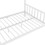Full Size Metal House Platform Bed with Two Drawers,Headboard and Footboard,Roof Design,White MF298292AAK