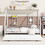 Twin Size Metal House Bed with Trundle, White MF313763AAK