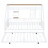 Twin Size Metal House Bed with Trundle, White MF313763AAK